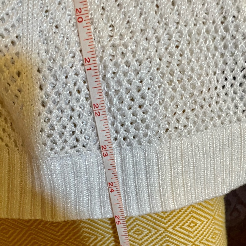 Cache Open Weave See Through Deep V Front & Back … - image 8